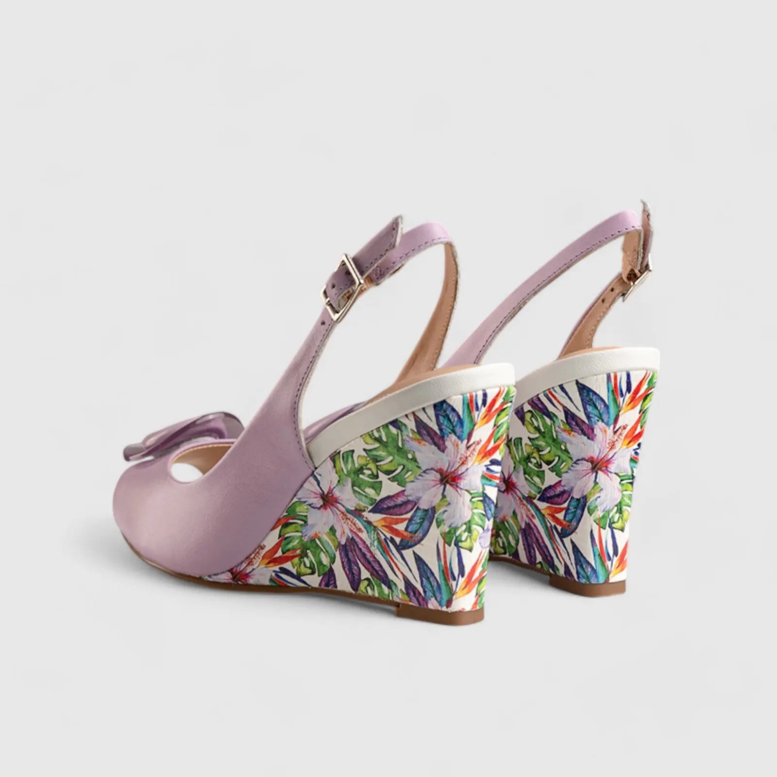 Comfort Wedge Sandal Purple 11232