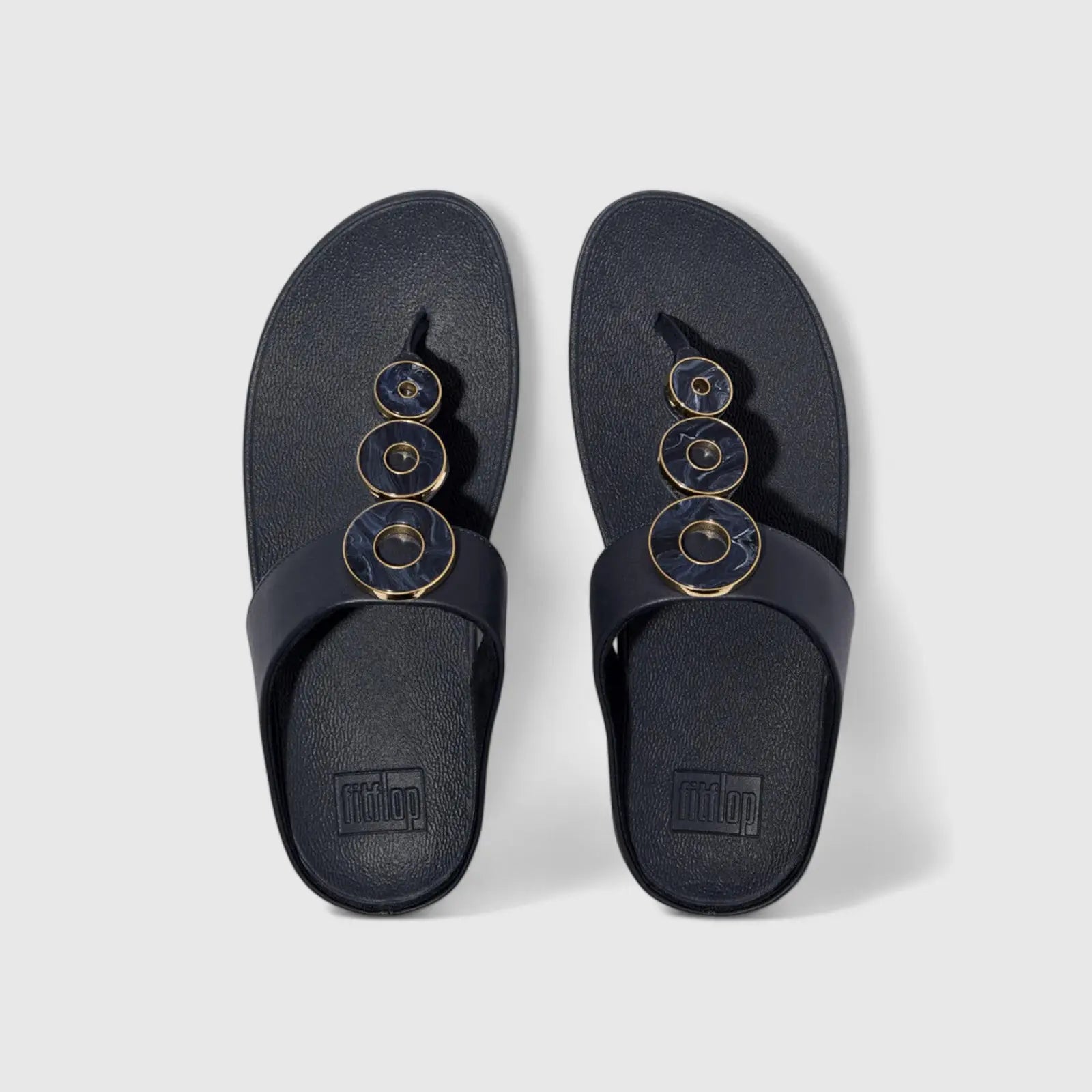 Fit Flops Fino Resin Hoop Navy IB8-A99