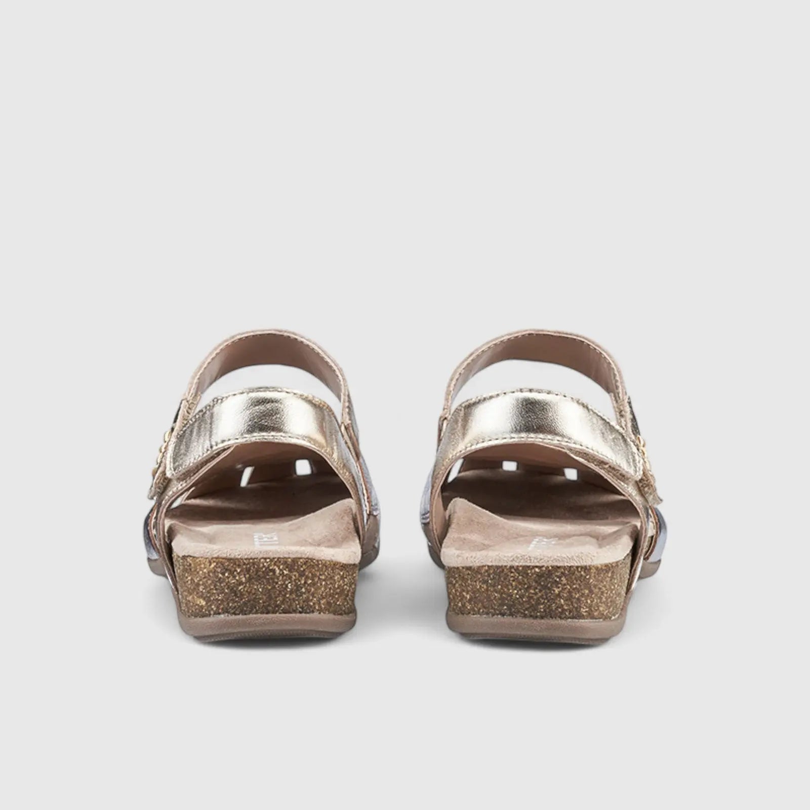 Denali Comfort Leather Fisherman Sandal Metallics