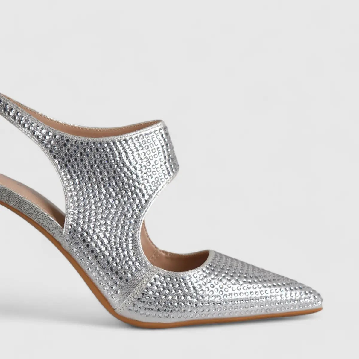 Bulbul Evening Court Shoe Silver  LI001