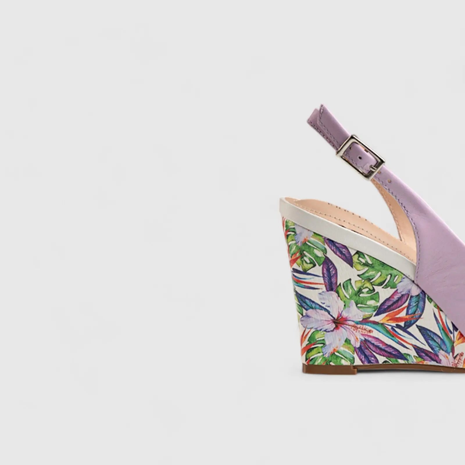 Comfort Wedge Sandal Purple 11232