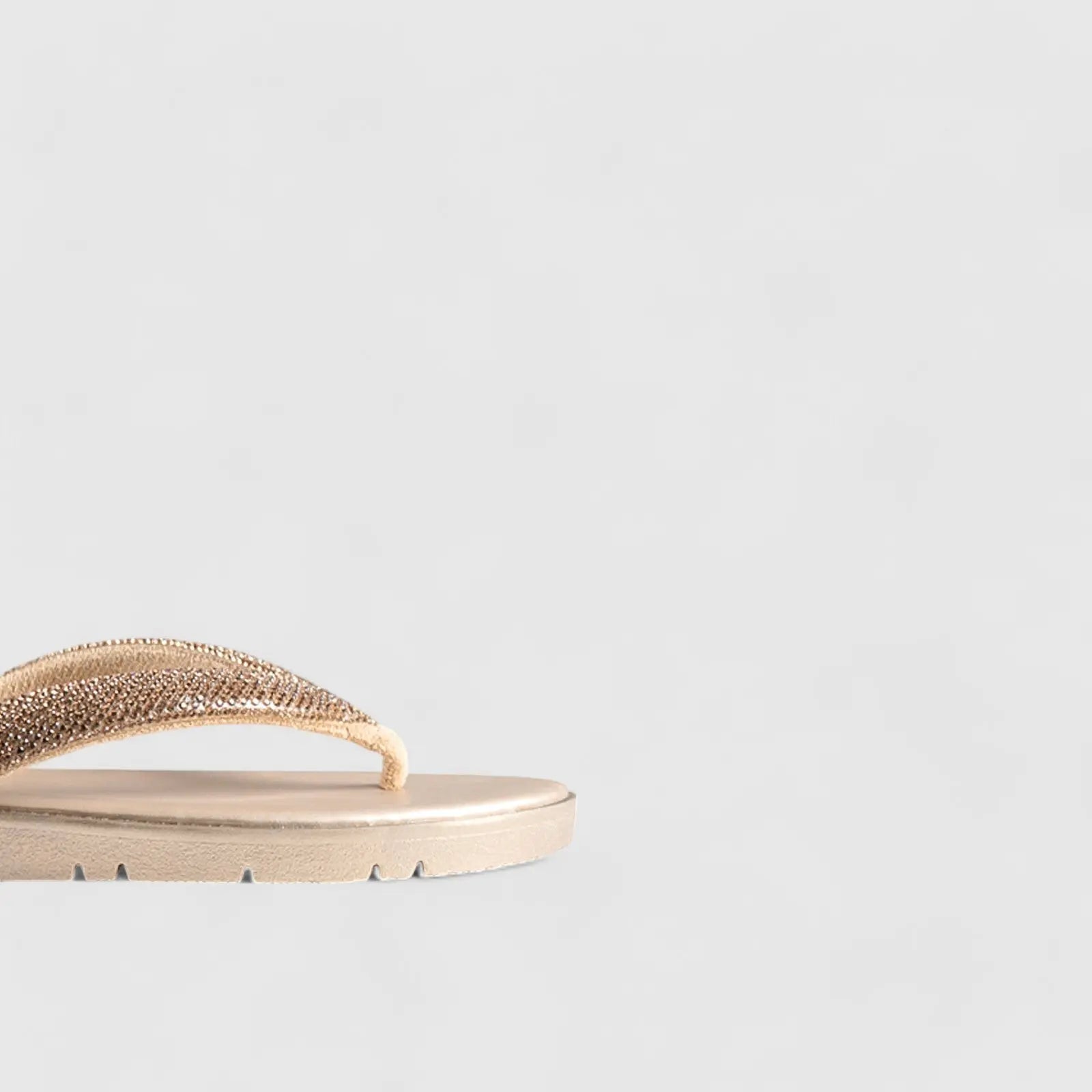Flat Bling Sandal Gold 01639