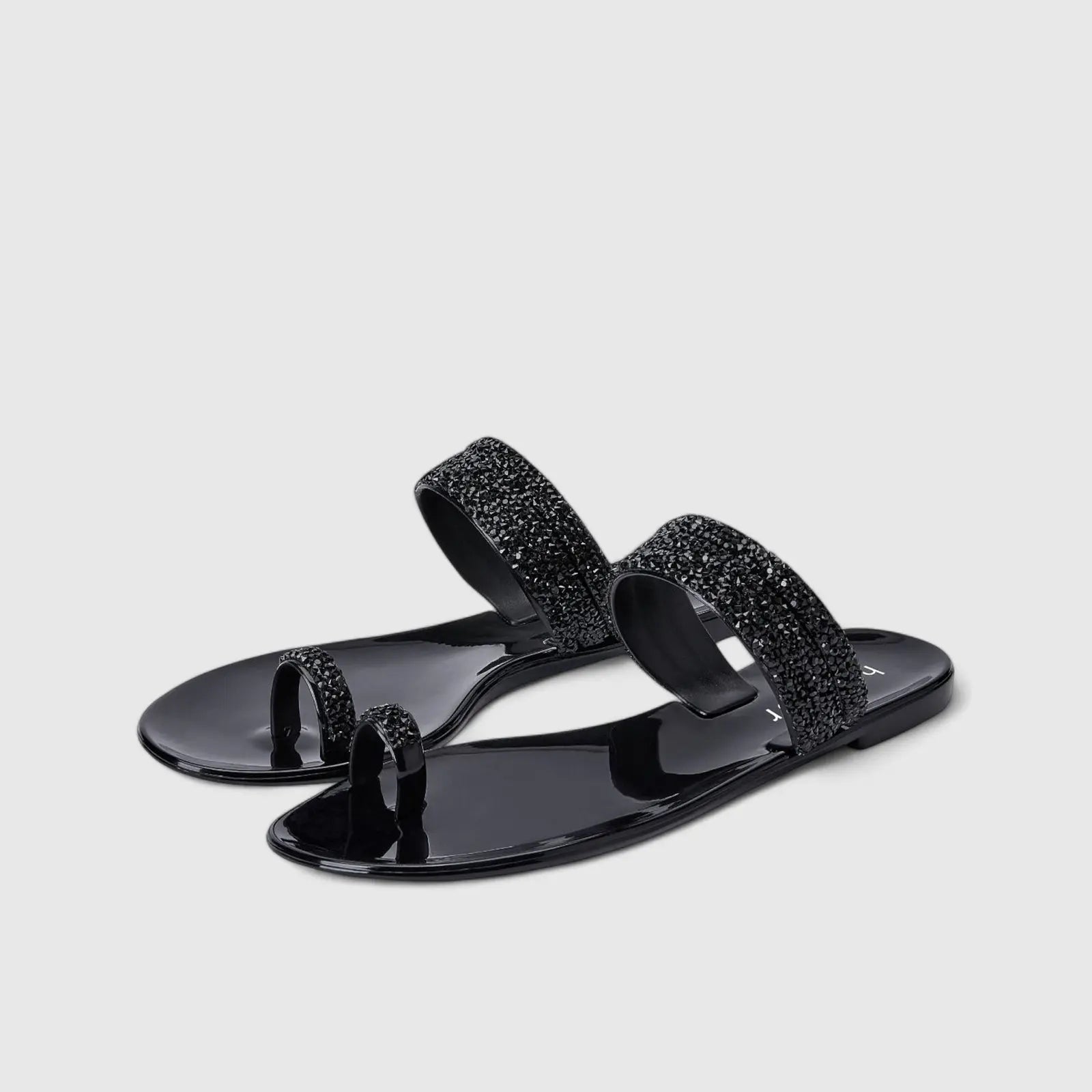 Holster Claudia Flat Bling Sandal Black HST398