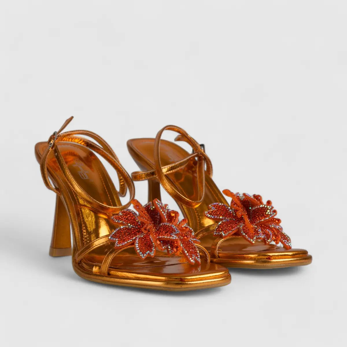 Bulbul Heel Sandal Orange LI004