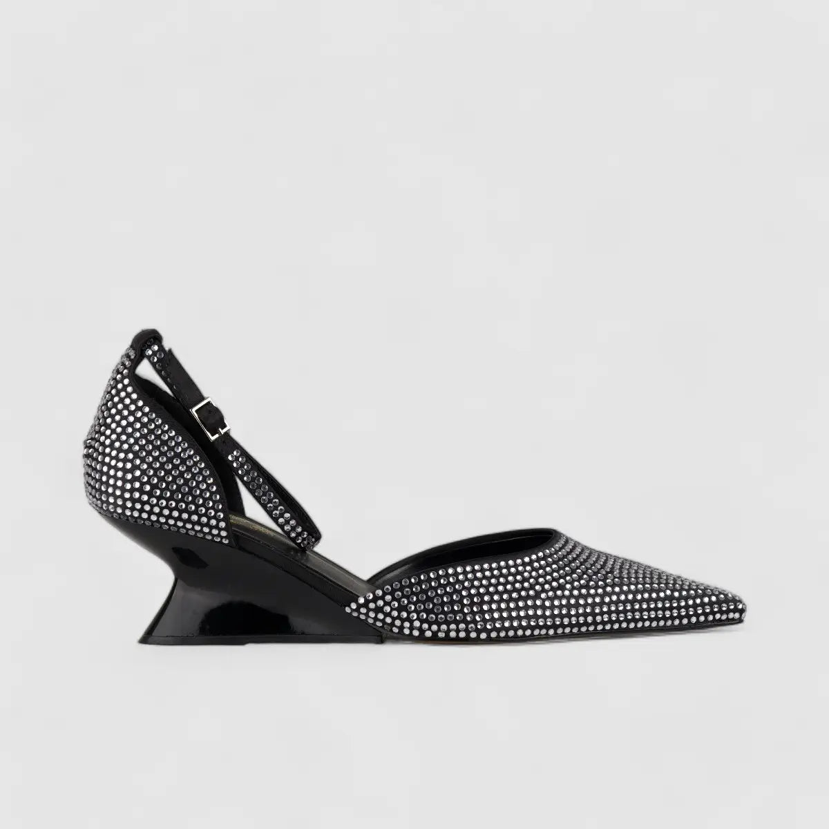 Bulbul Wedge Evening Sandal Black CAR5011