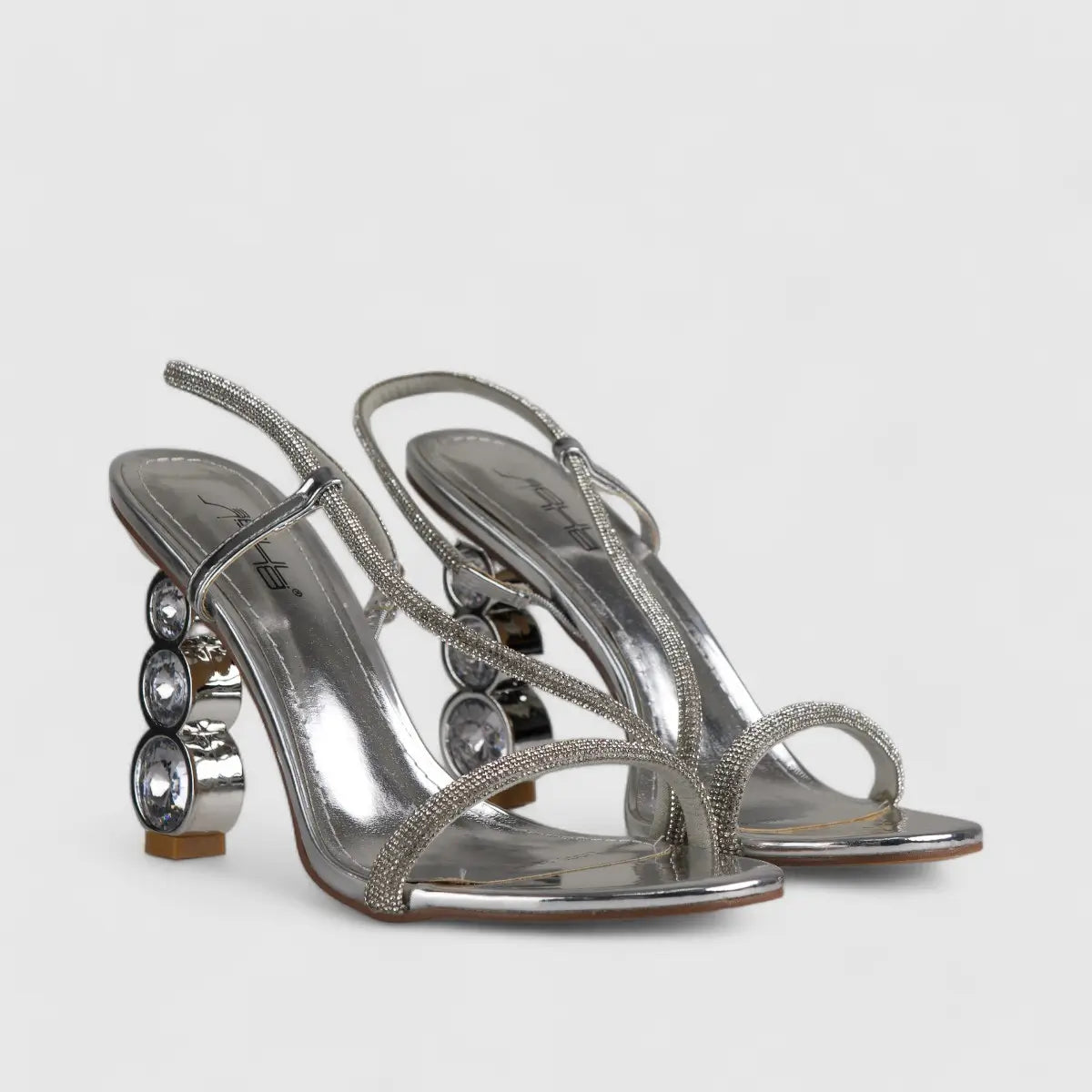 Bulbul Heel Sandal Silver LI005