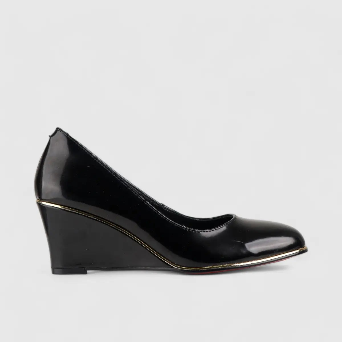 Bulbul Leather Wedge Black LAR6003