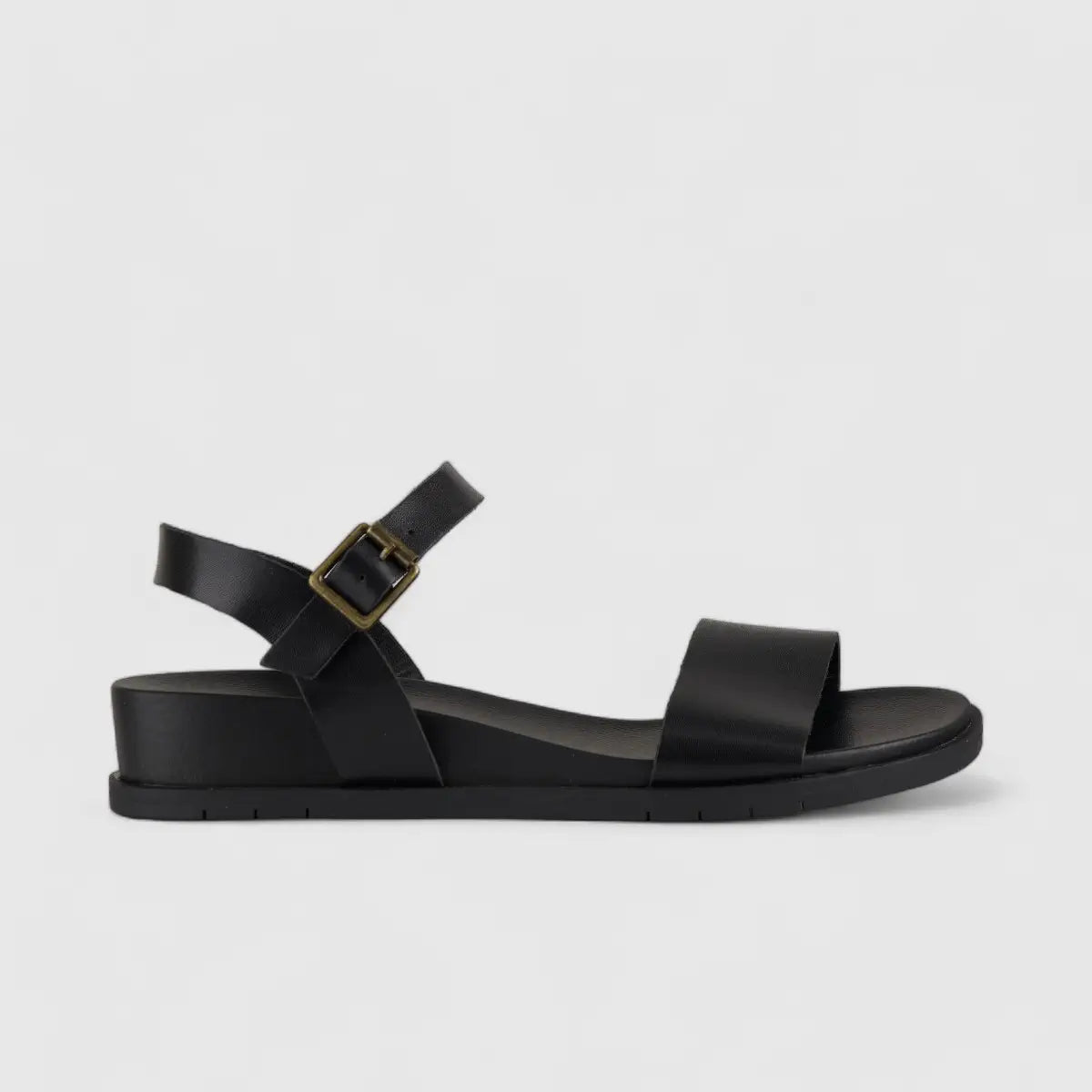 Graice Comfort Wedge Sandal Black 01372
