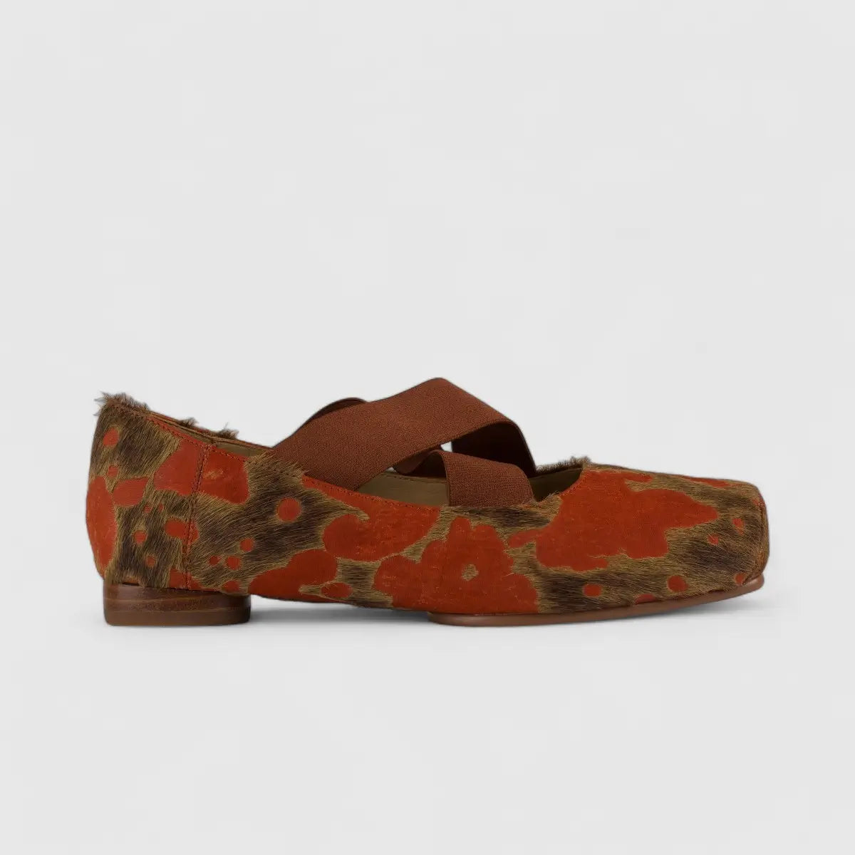 Morbido Comfort Leather Pump Orange HY27-1