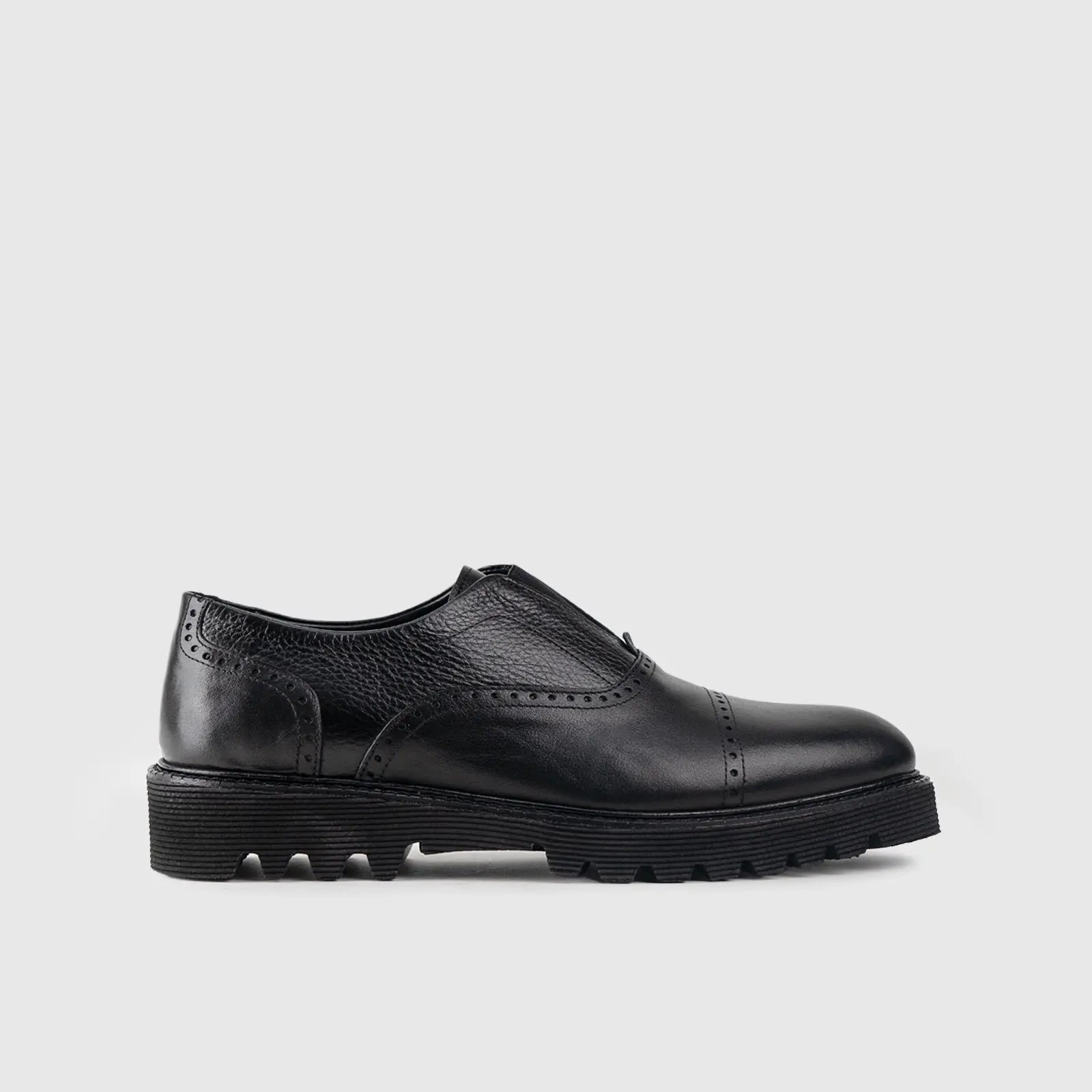 Chunky Sole Dress Loafers 318 Black