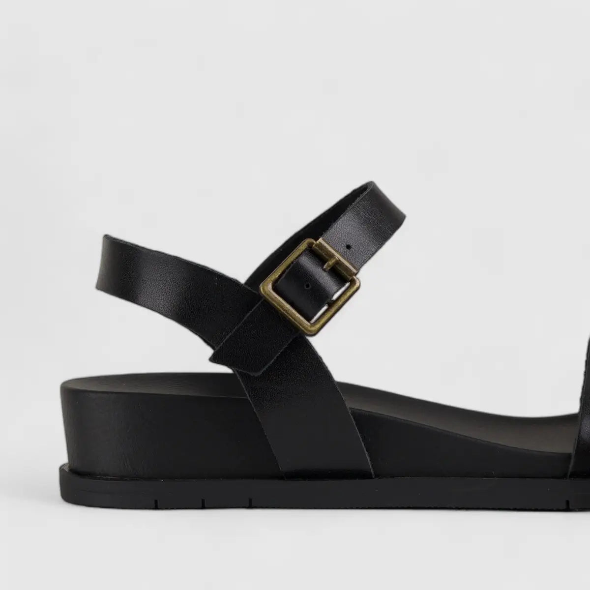 Graice Comfort Wedge Sandal Black 01372