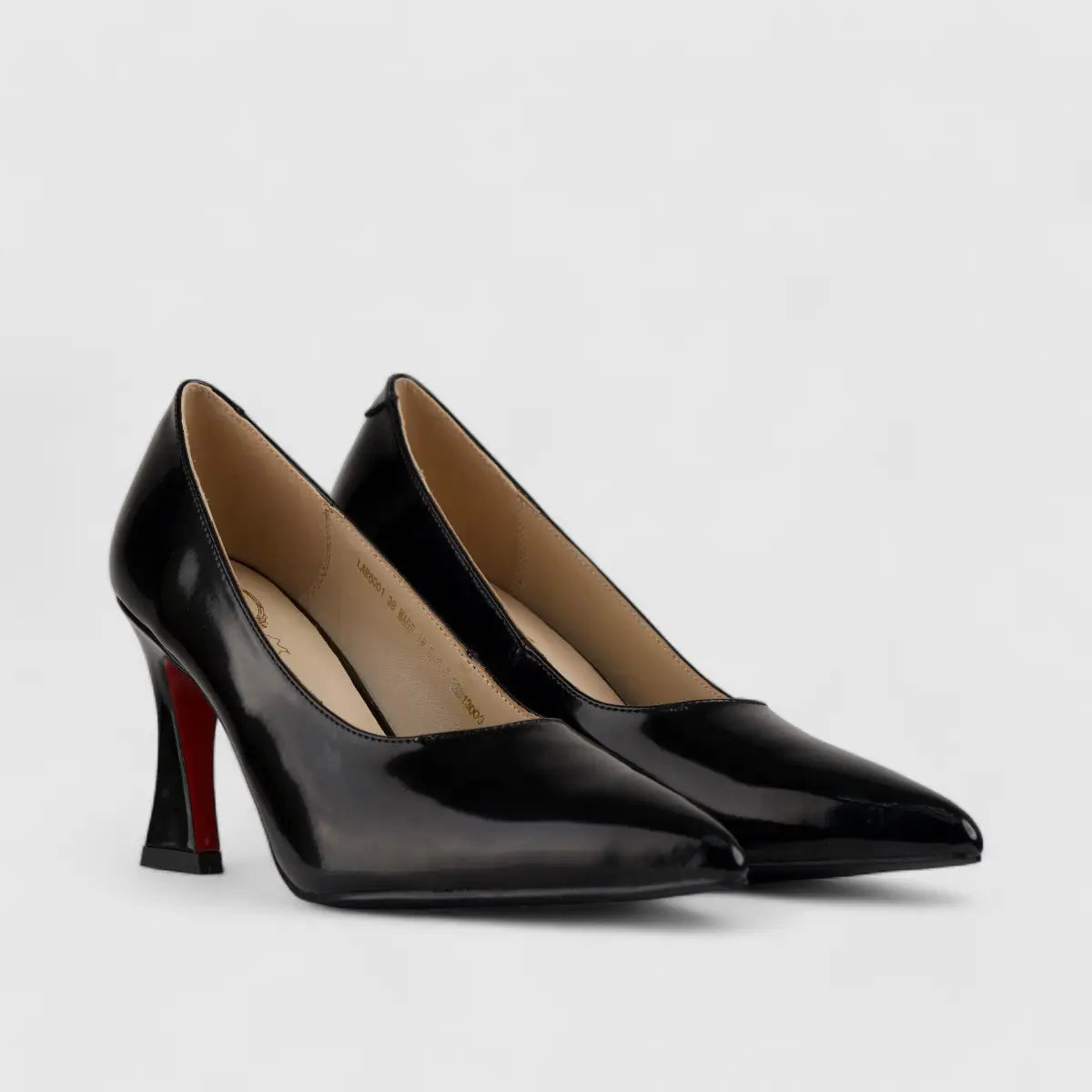 Bulbul Leather Court Shoe Black LAR6001