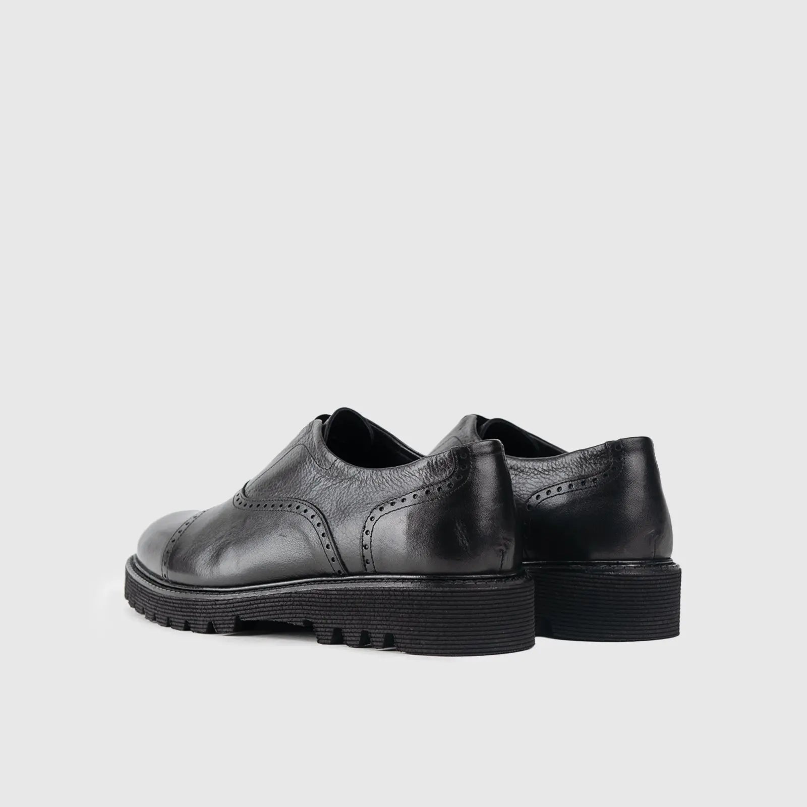 Chunky Sole Dress Loafers 318 Black