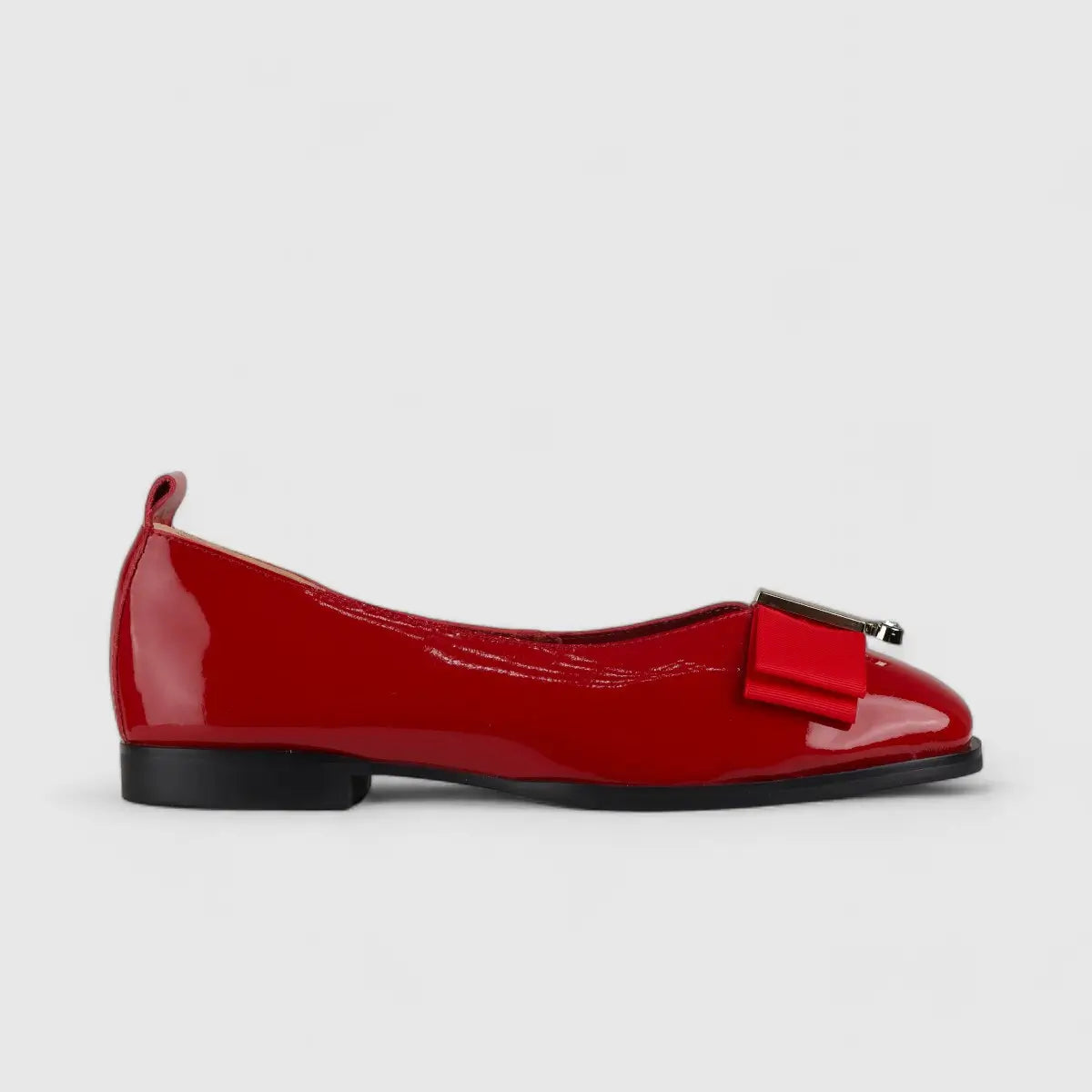 Morbido Ladies Leather Comfort Pump Red BIL008
