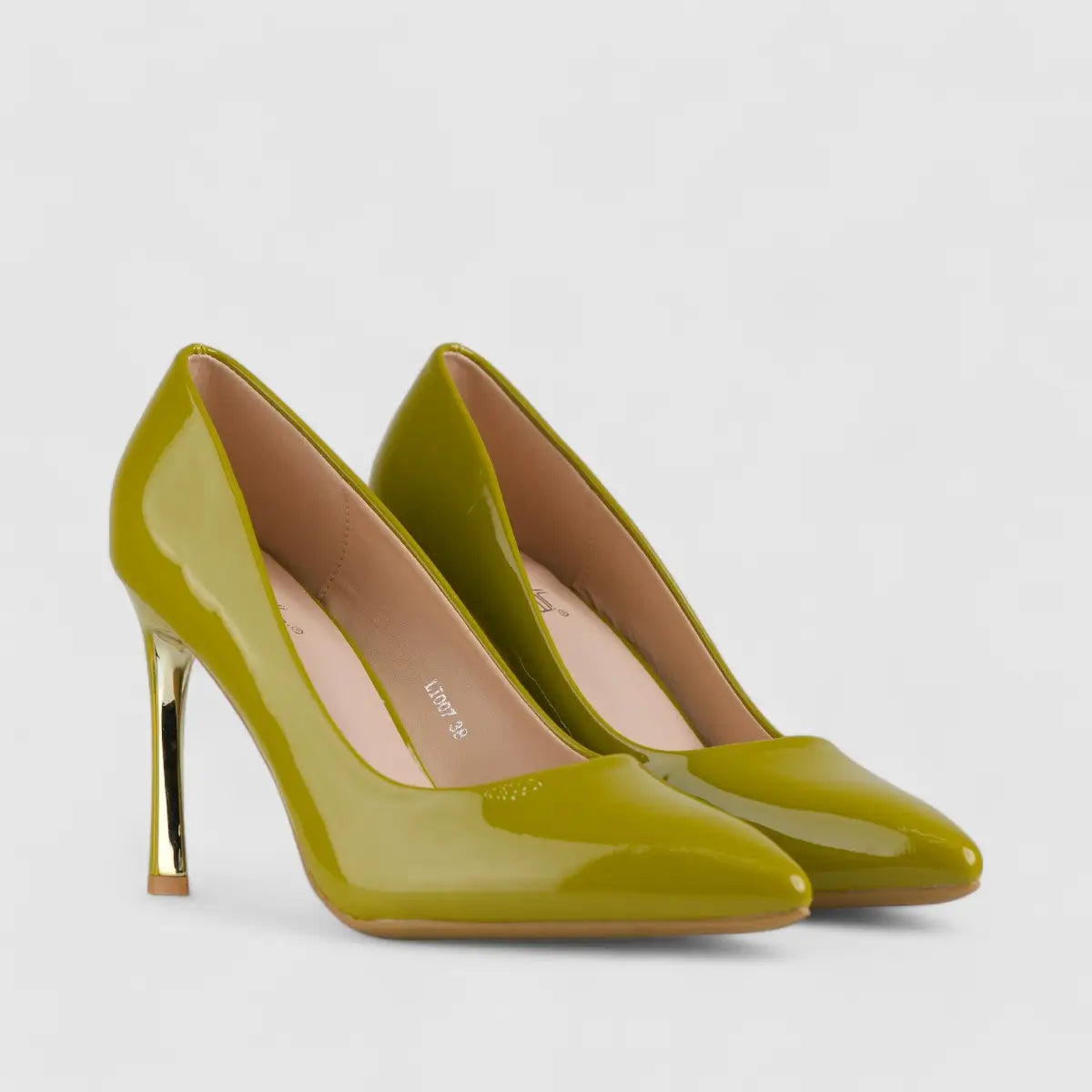 Bulbul Stiletto Court Shoe Green LI007