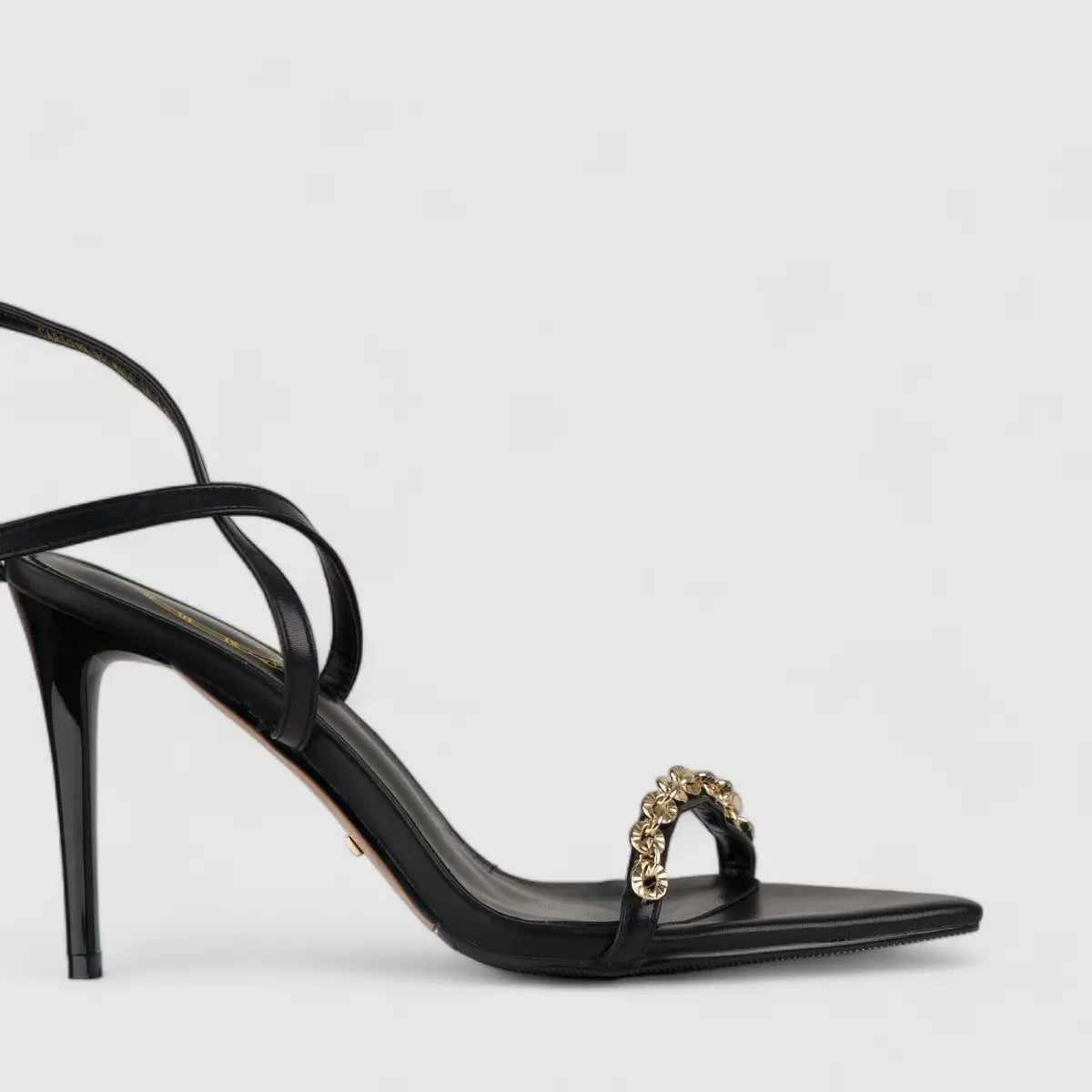 Bulbul Stiletto Heel Sandal Black CAR5019