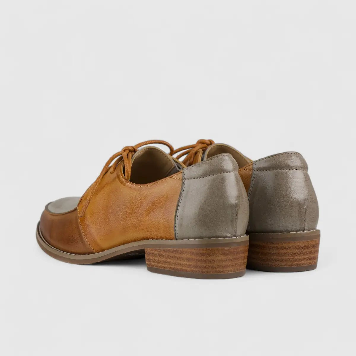Bulbul Leather Oxford Tan/Grey 70618-9