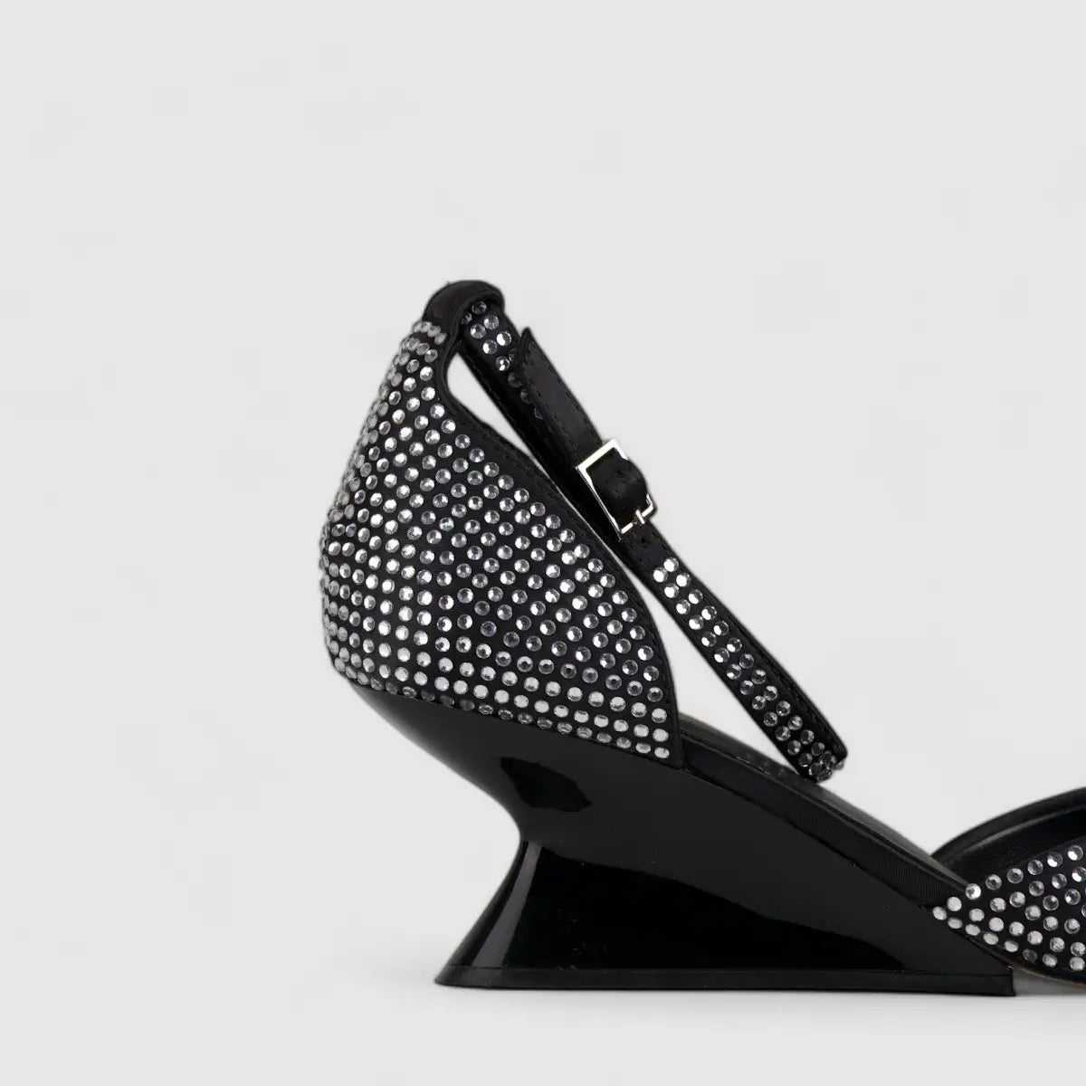 Bulbul Wedge Evening Sandal Black CAR5011