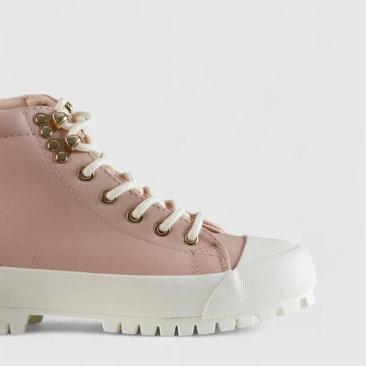 Caprio 2 Tone Statement Sneaker Boots Pink