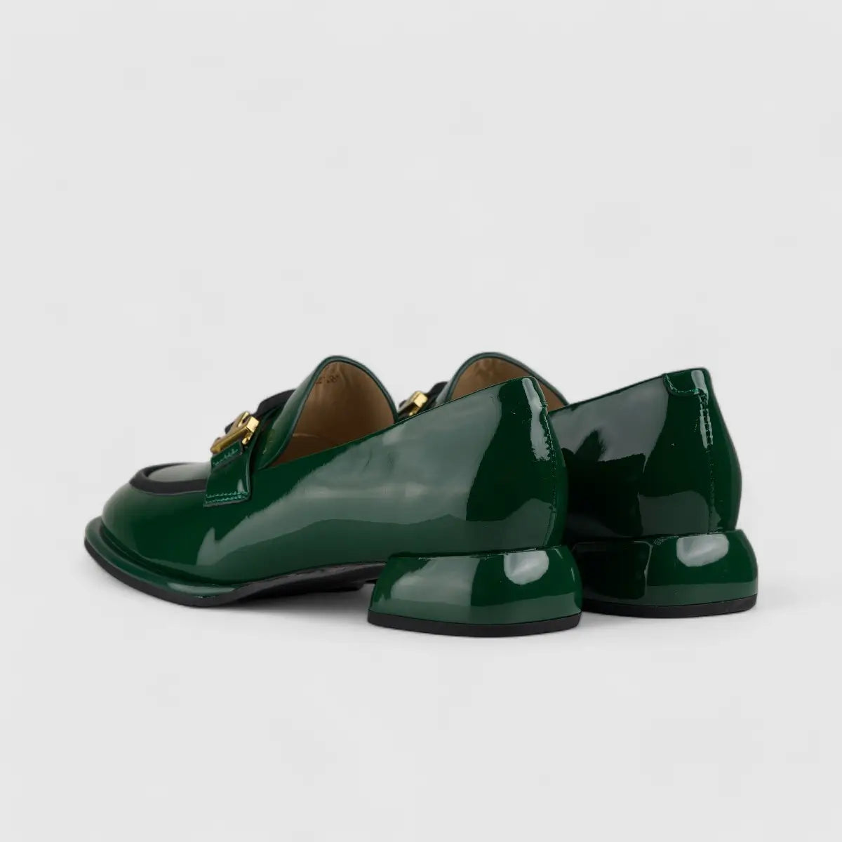 Morbido Ladies Loafers Green BIL002