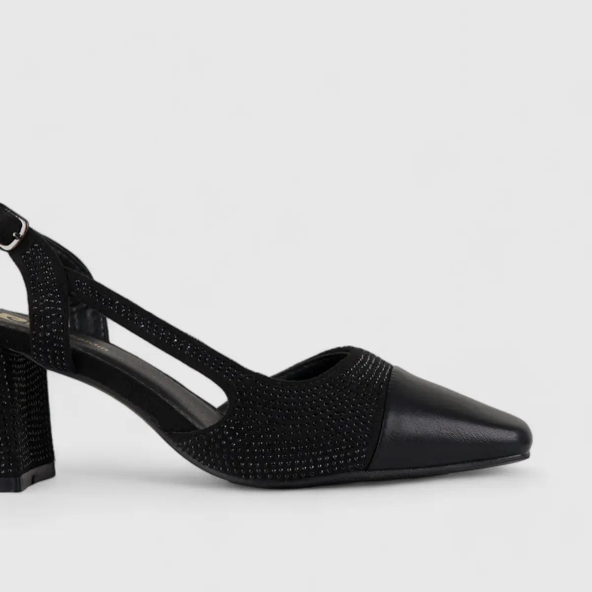 PC Slingback Court Shoe Black 10615