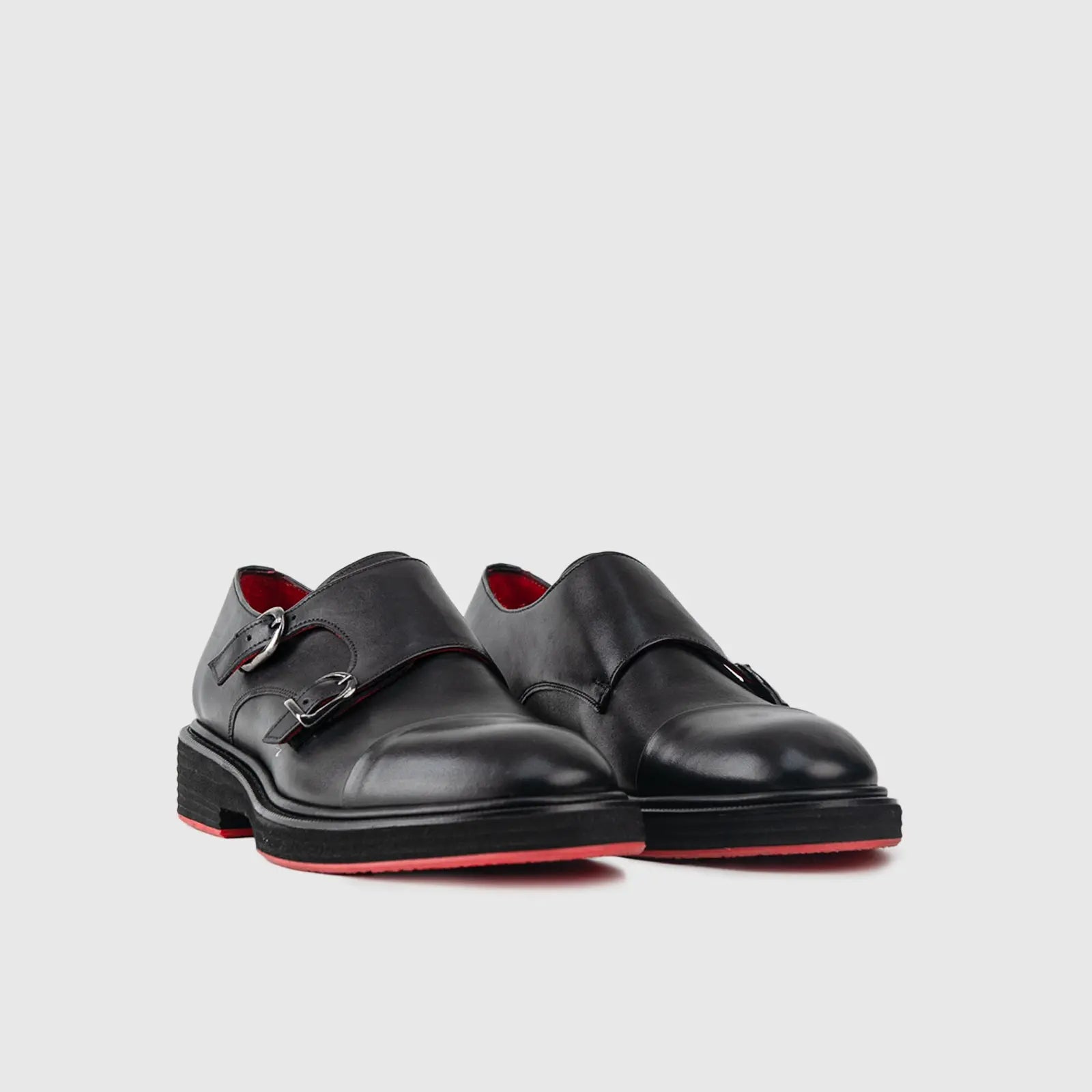 Chunky Sole Dress Loafers 9769 Black Matt