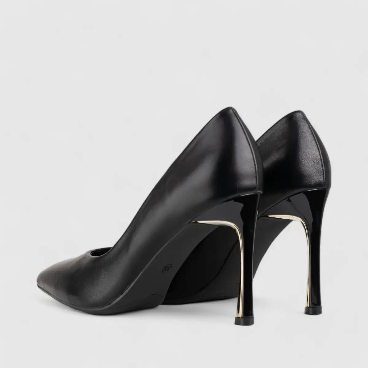 Bulbul Stiletto  Court Shoe Black LI006