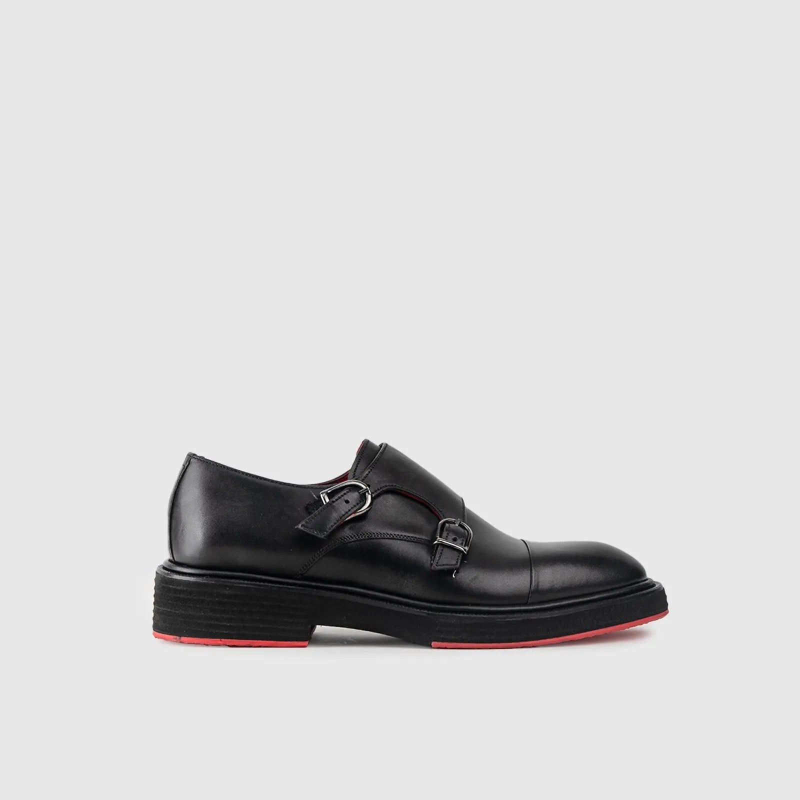 Chunky Sole Dress Loafers 9769 Black Matt