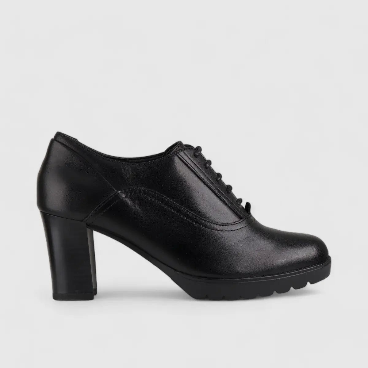 Hp Shazam Lace Up Court Heel Black 01162