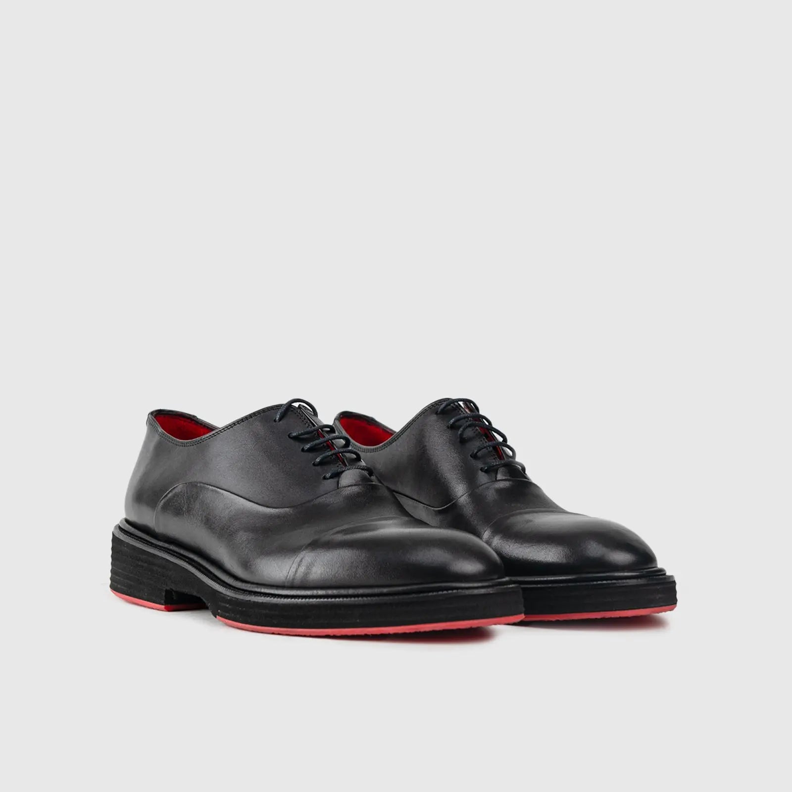 Chunky Sole Dress Oxfords 0238 Black Matt