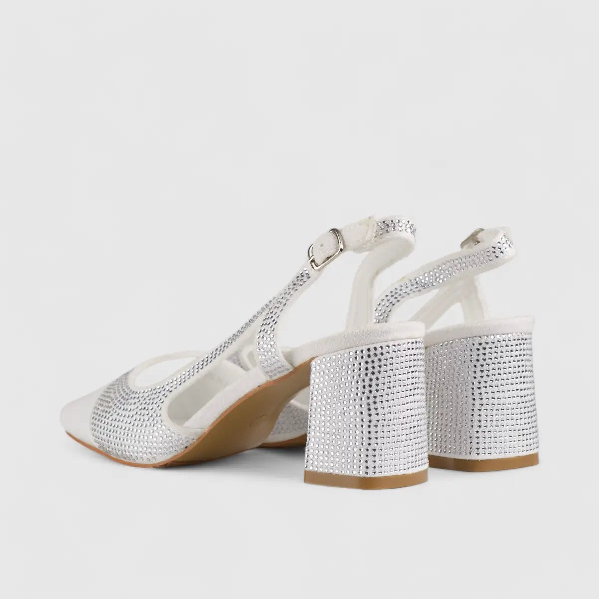 PC Slingback Court Shoe White 10615