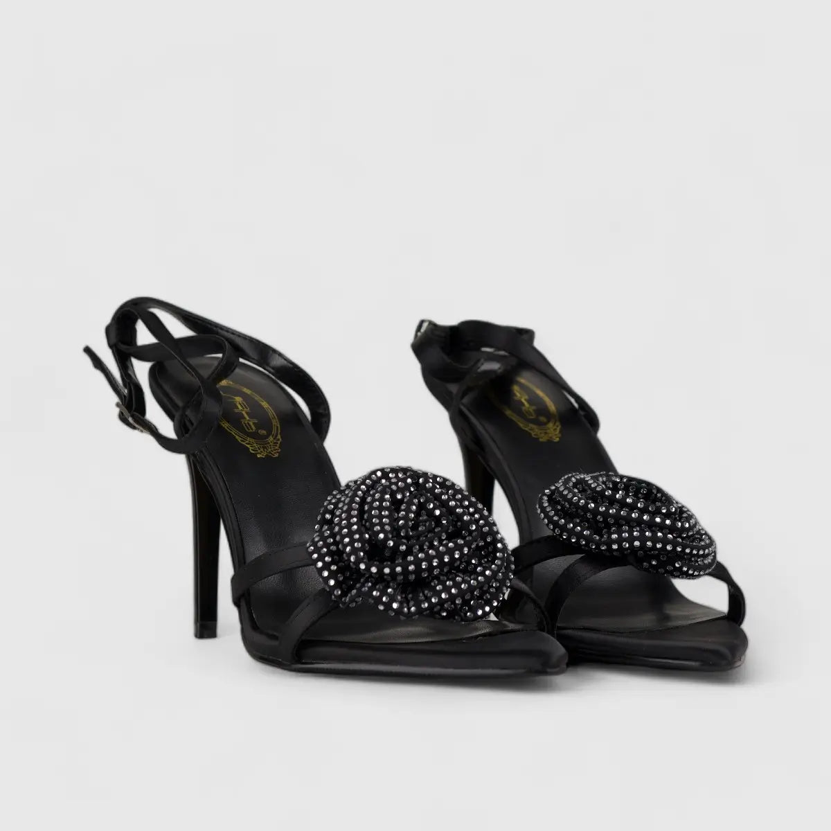 Bulbul Stiletto Heel Sandal Black CAR5030