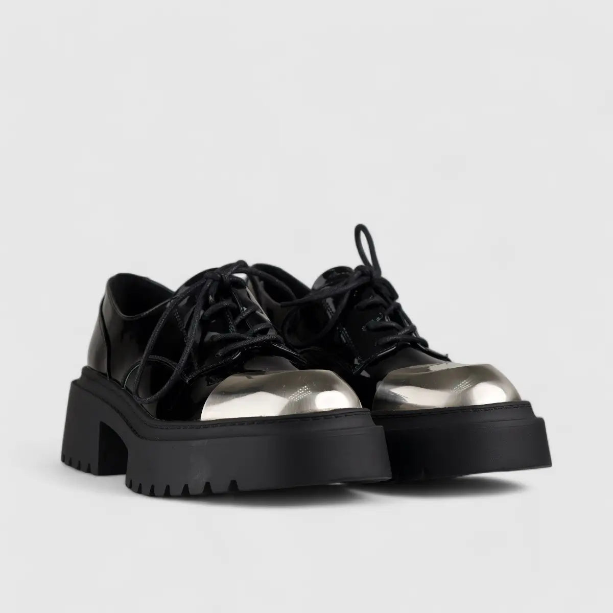 Bulbul Oxford Chunky Sole Black CAR5021