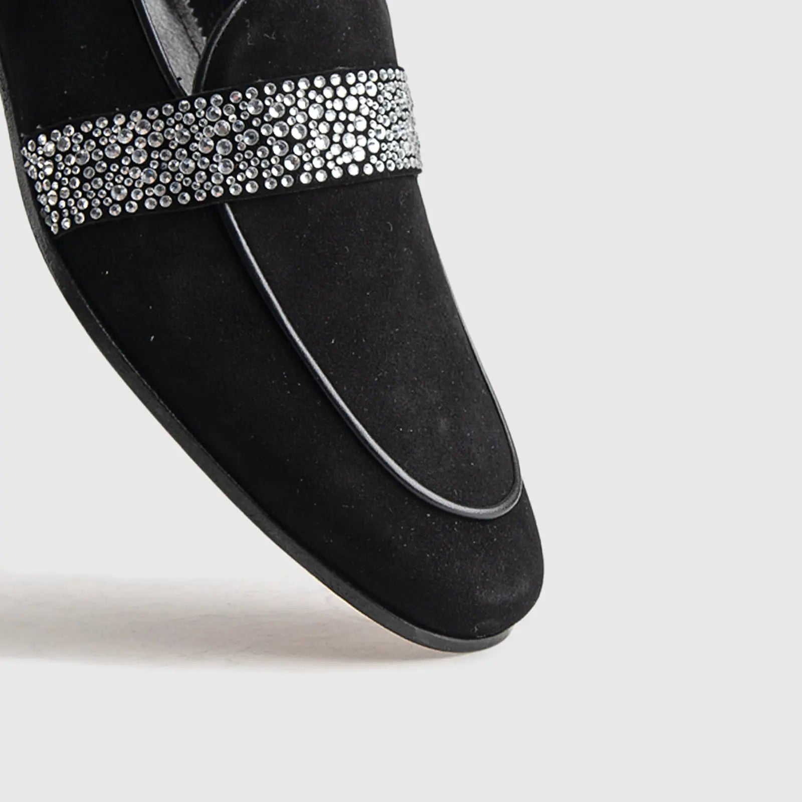 Statement Dress Loafers 1002 Black Suede