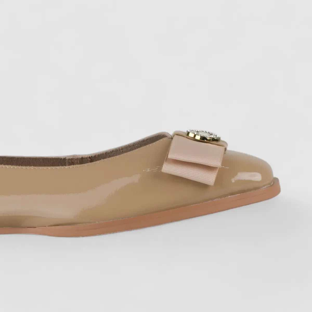 Morbido Ladies Leather Comfort Pump Beige BIL005