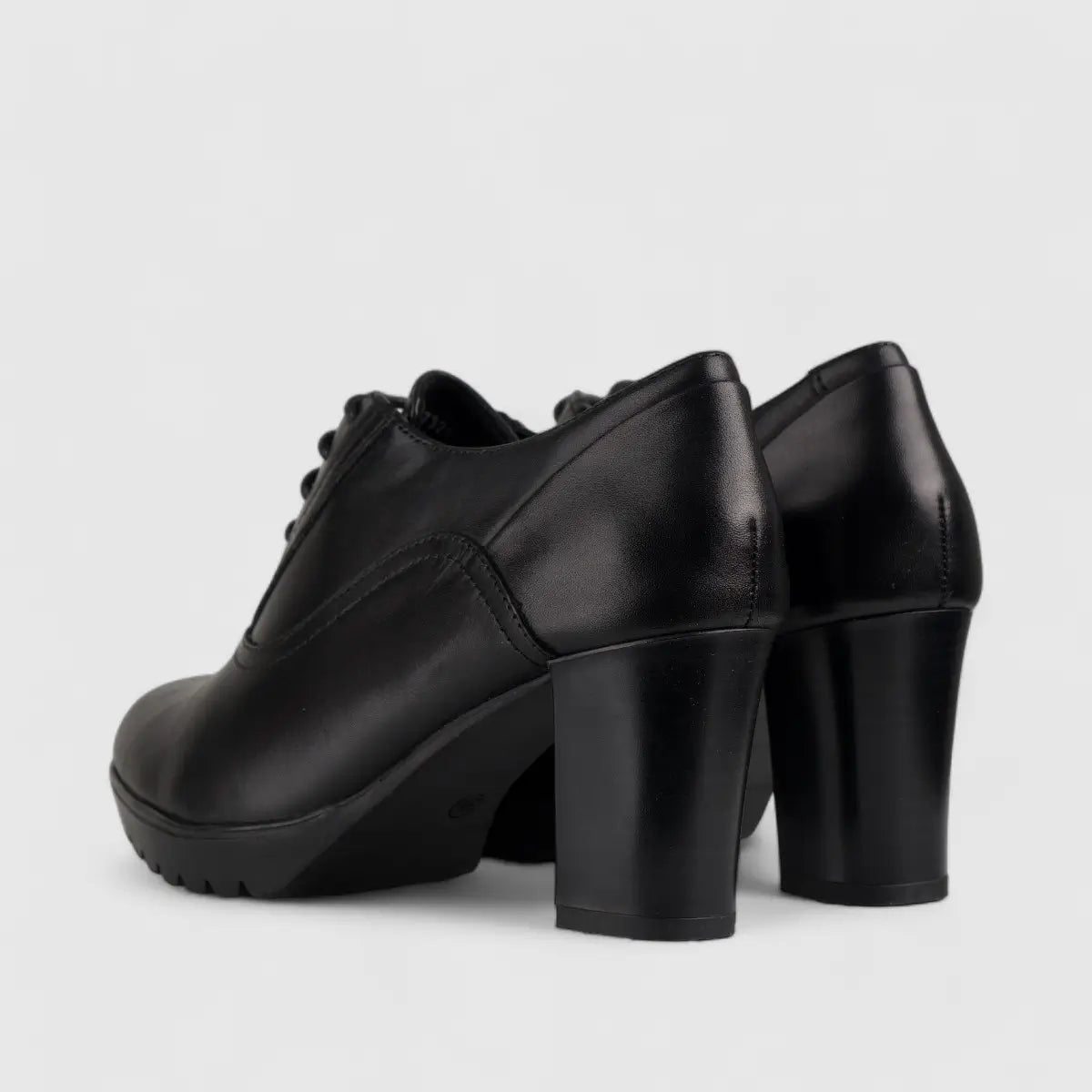 Hp Shazam Lace Up Court Heel Black 01162