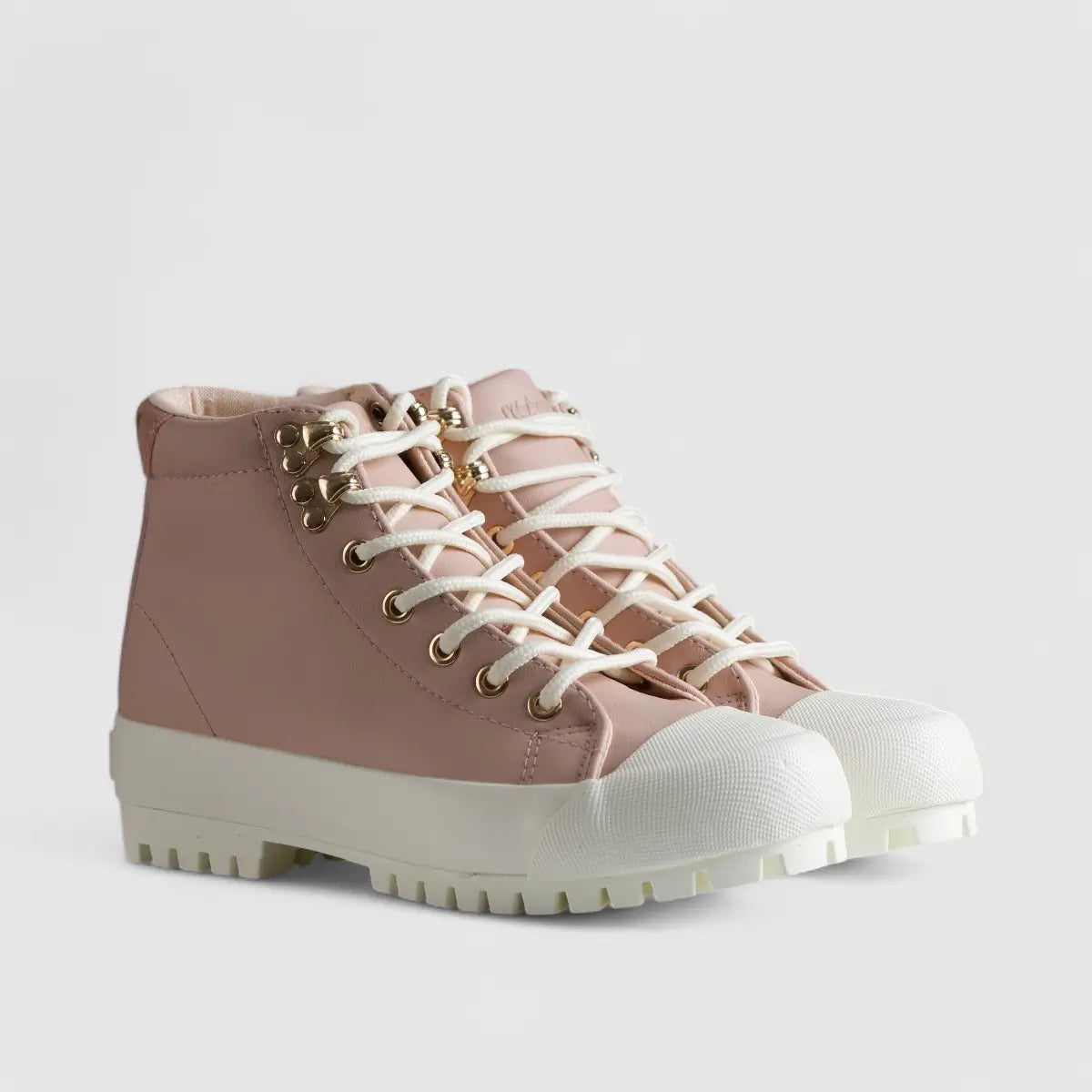 Caprio 2 Tone Statement Sneaker Boots Pink