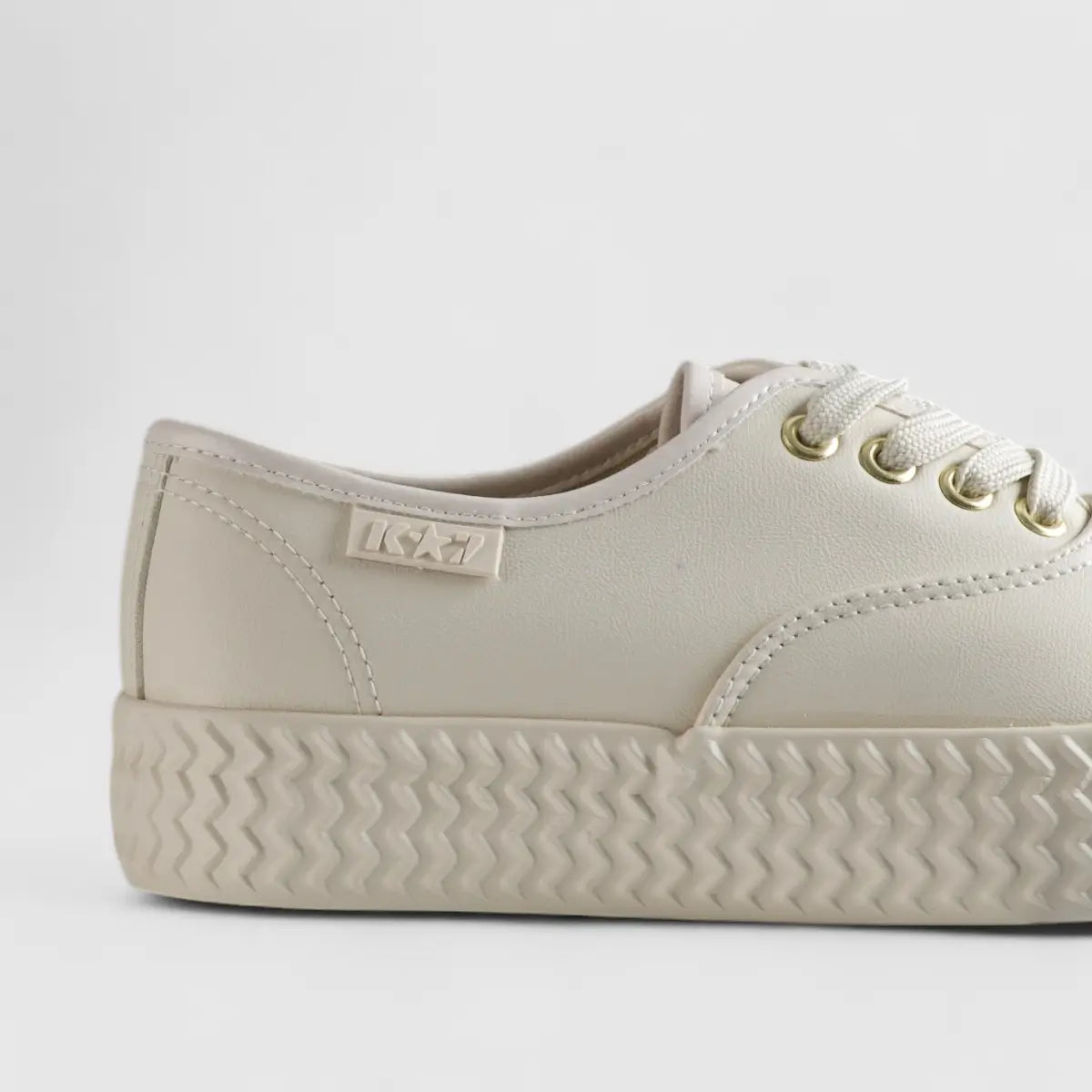 K7 Gayle Lace Up Sneaker Beige