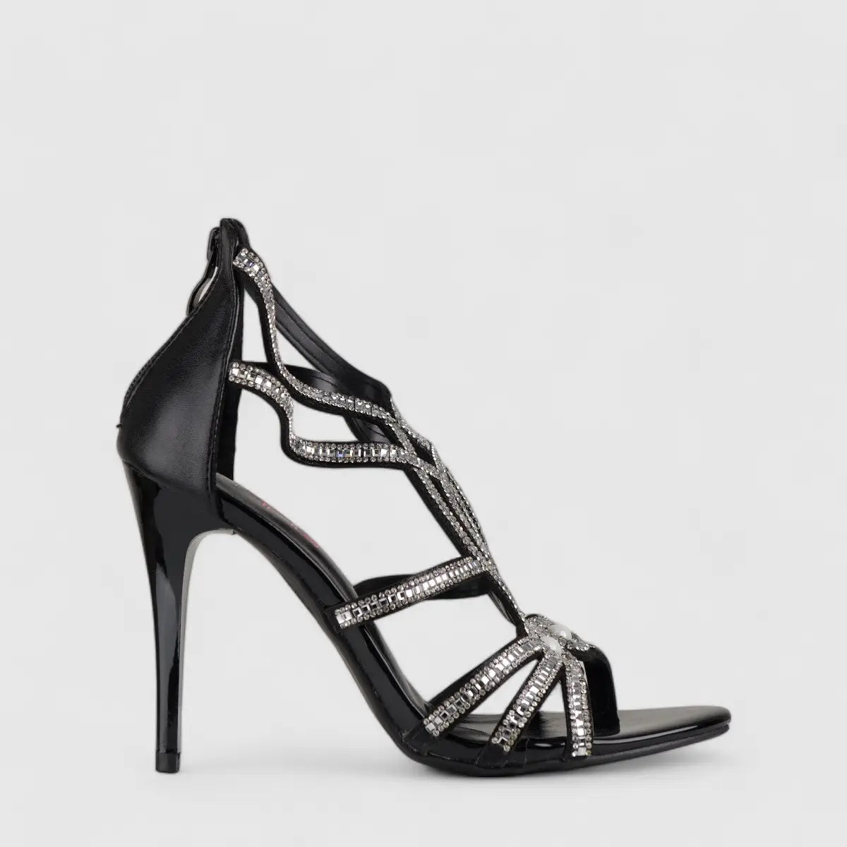Bulbul Stiletto Heel Sandal Black LU009