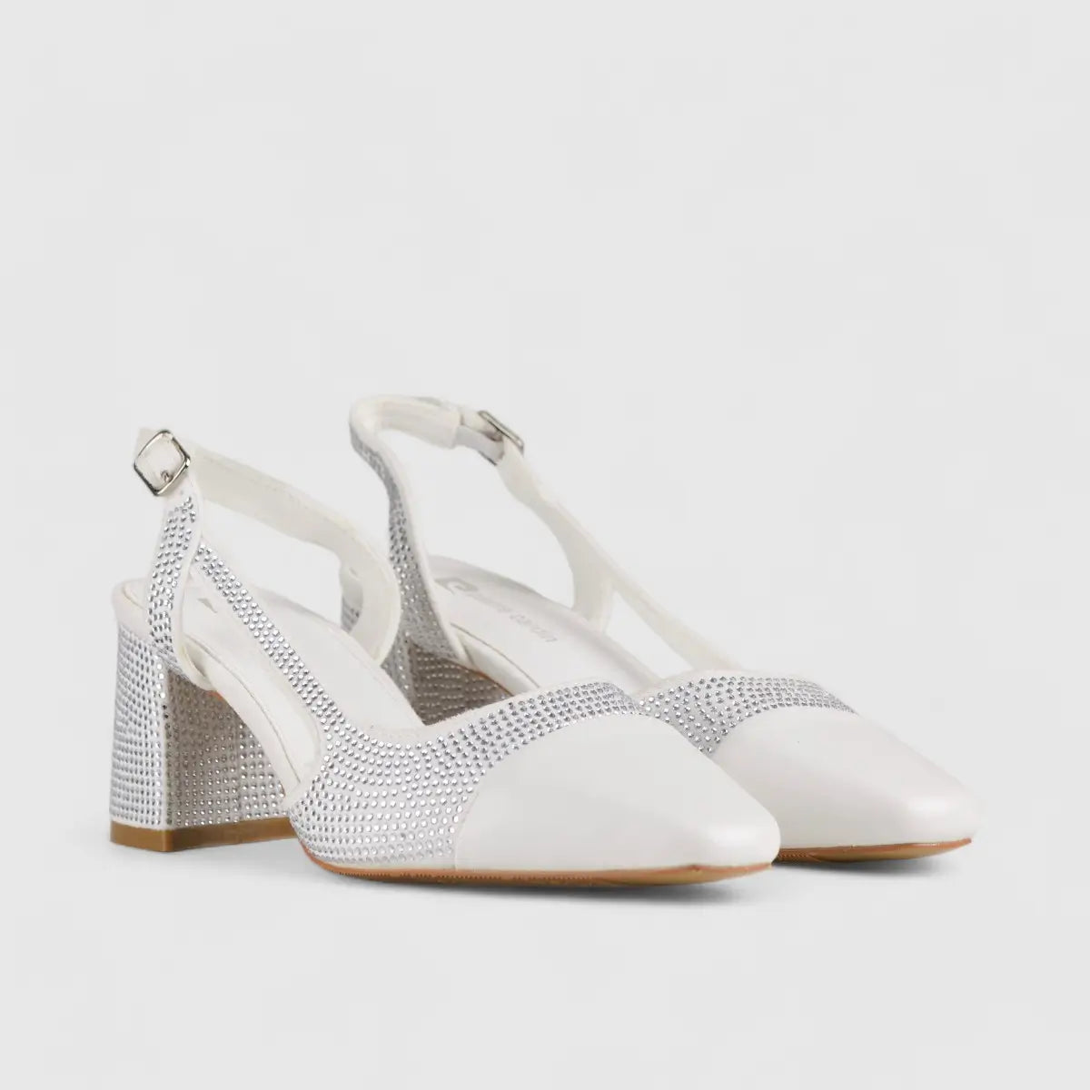 PC Slingback Court Shoe White 10615