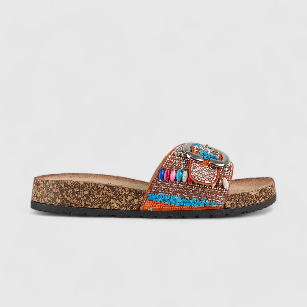 Bulbul Flat Bling Sandal Orange LU013