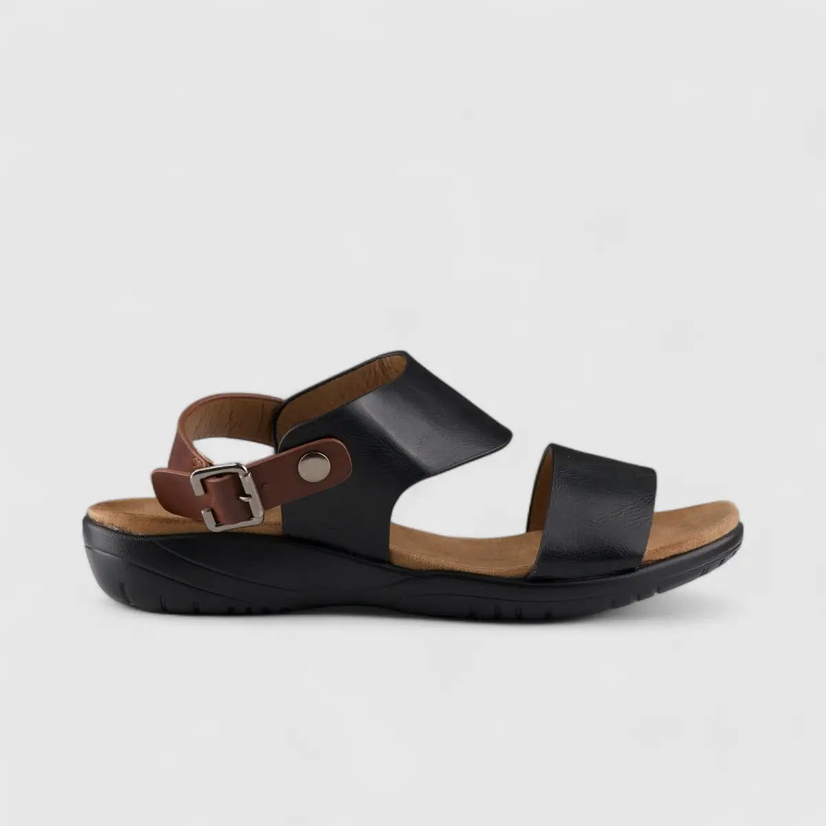 PC Comfort Wedge Sandal Black 10617