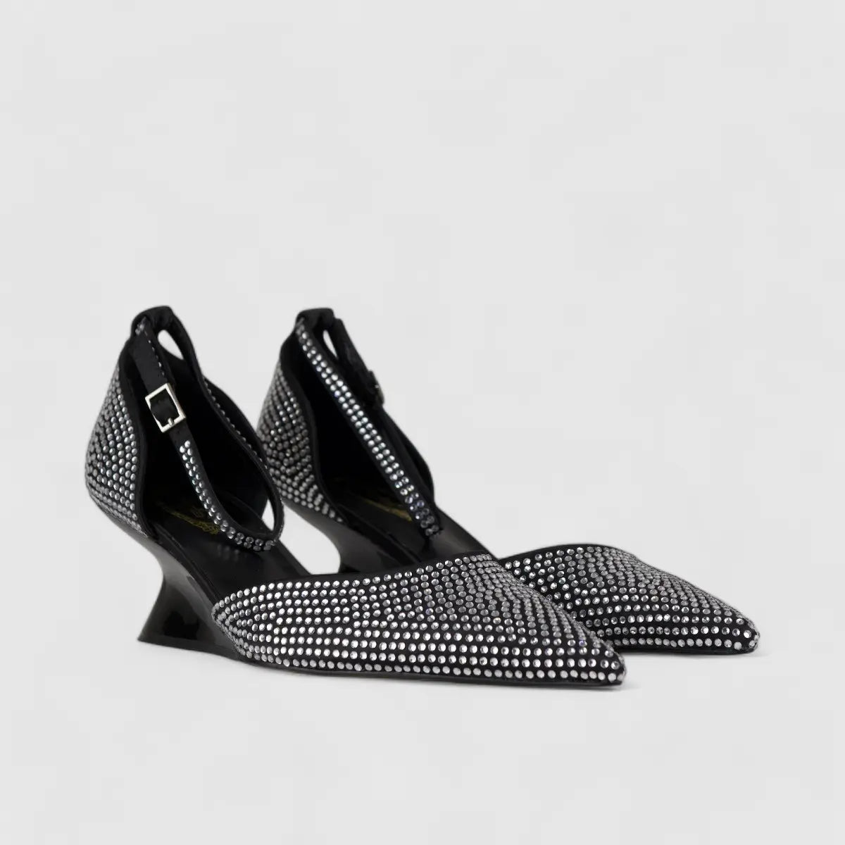 Bulbul Wedge Evening Sandal Black CAR5011