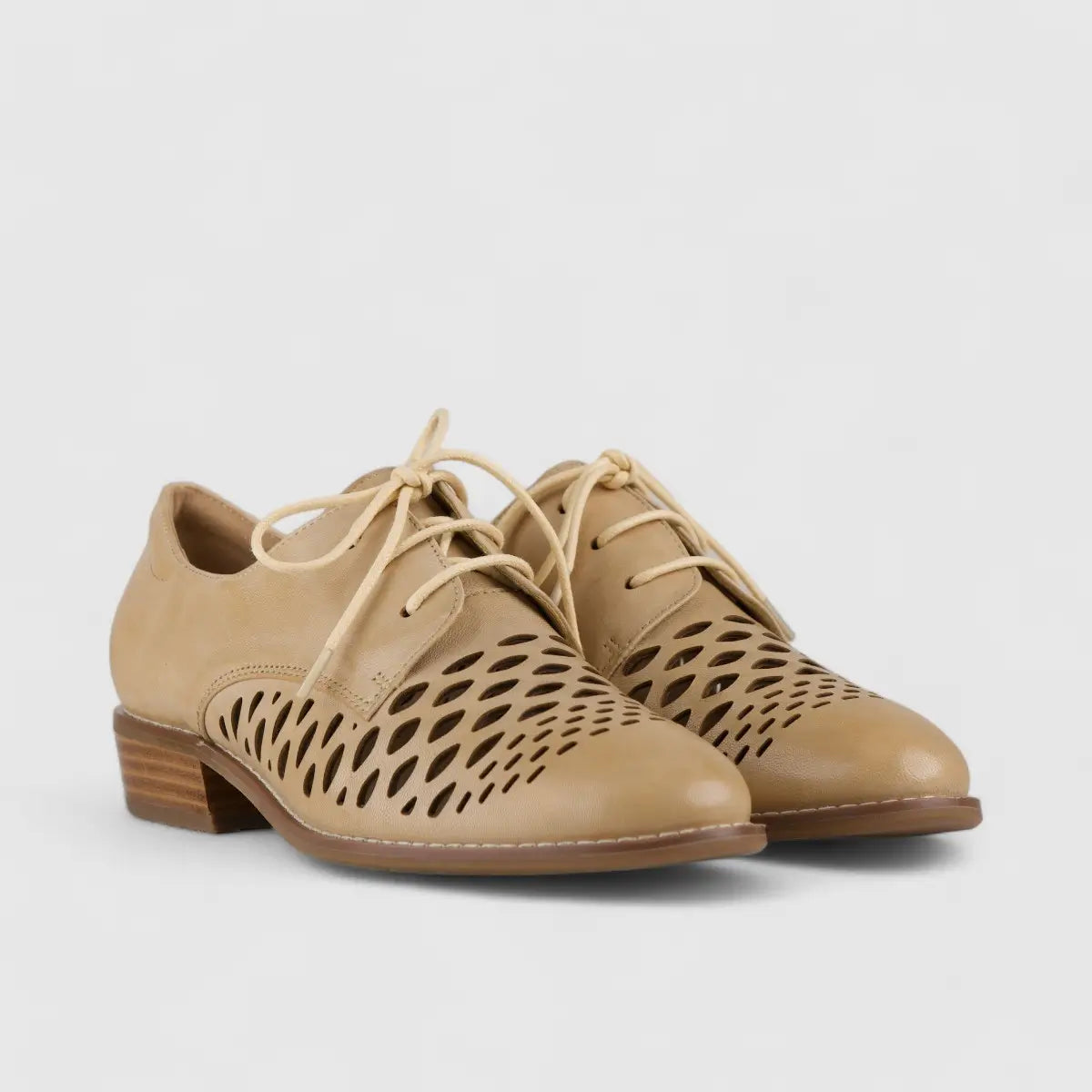 Bulbul Leather Oxford Beige 1083-16