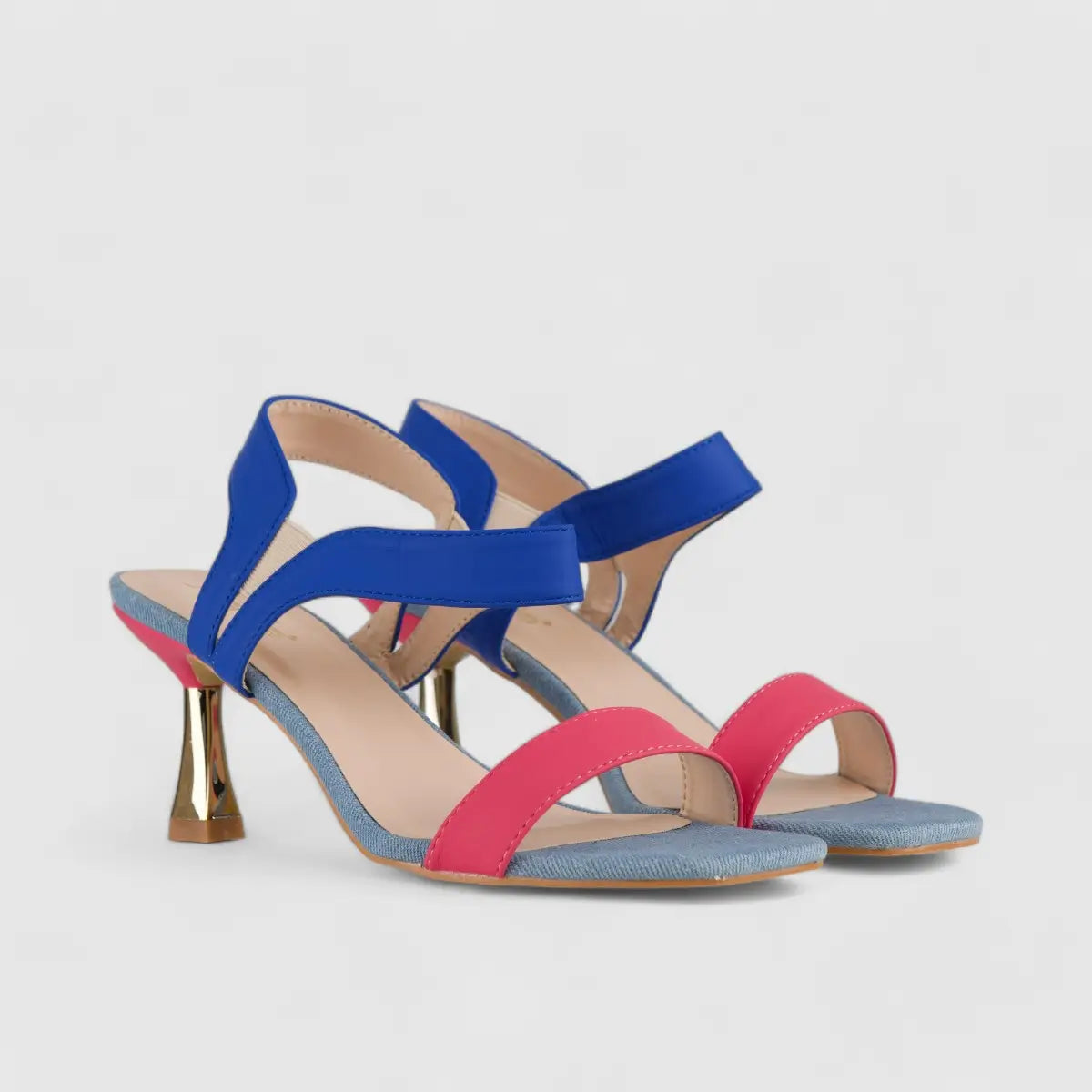 Bulbul Heel Sandal Multi Pink HAR023